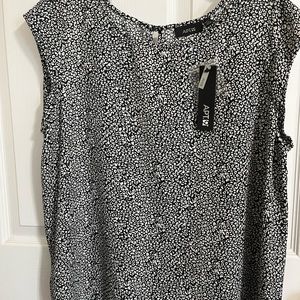 Apt 9 Black And White Blouse